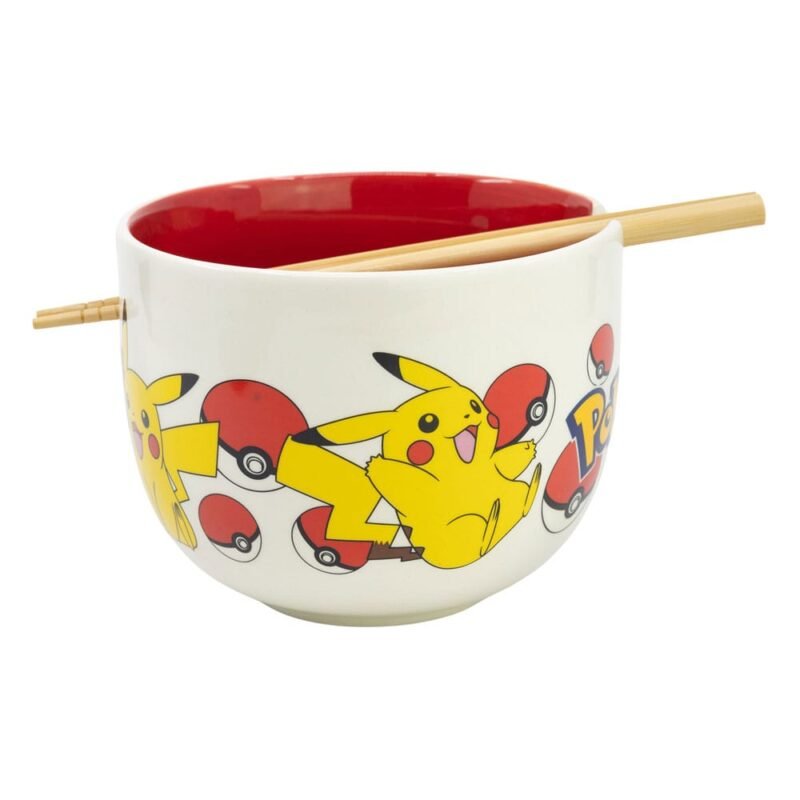 Miska Pokemon Ramen Miska with Chopsticks Face