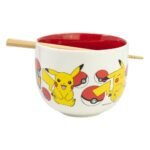 Miska Pokemon Ramen Miska with Chopsticks Face