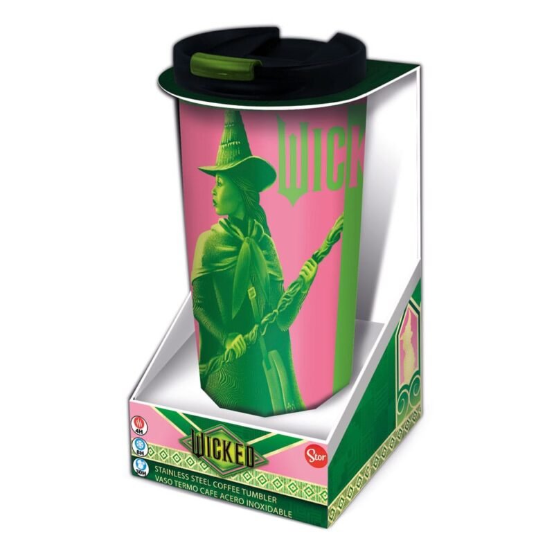 Kubek podróżny Wicked Stainless Steel travel tumbler Elphaba & Glinda