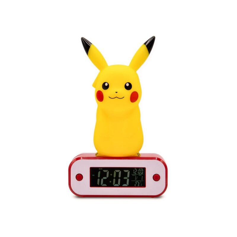 x_tekn811359 Zabawka Pokemon Alarm Clock with Light Pikachu 18 cm
