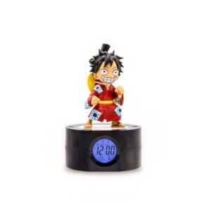 Zegar alarmowy One Piece z podświetleniem Ruffy 18 cm