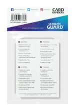Przedziałki na Karty Ultimate Guard Card Dividers Standard Size (10) - Transparent