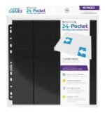 Karty Ultimate Guard 24-pocket QuadRow w kolorze czarnym (10 sztuk)