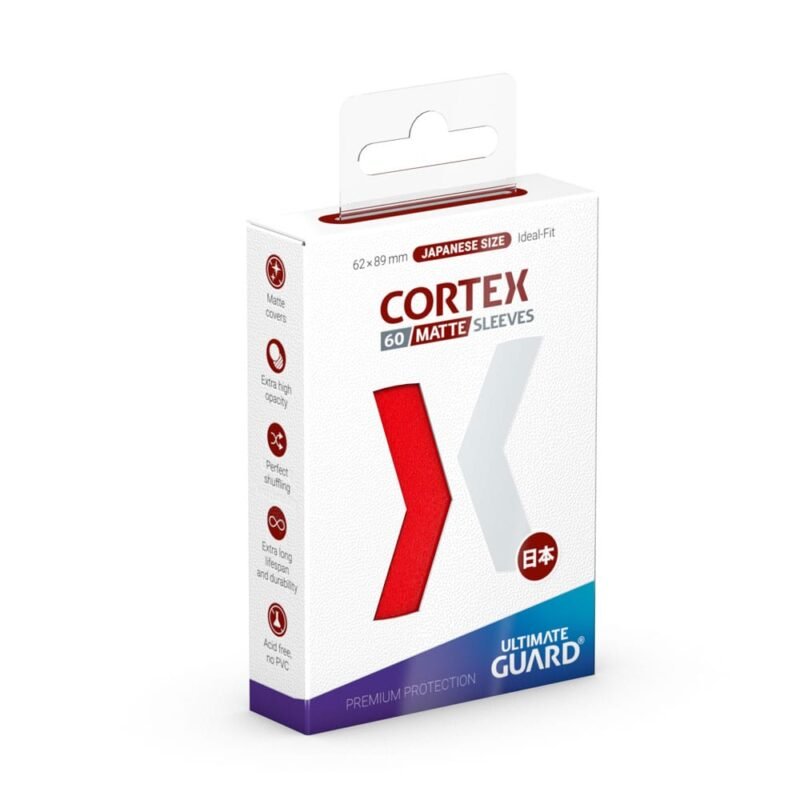 Koszulki Ultimate Guard Cortex Matte Japanese Size (60) - Red