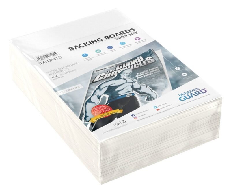 Plansza do komiksów Ultimate Guard Comic Backing Boards (100) - Silver Size