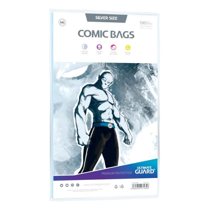 Ultimate Guard Folie Woreczki Koszulki Na Komiksy 100 Sztuk Standard Srebrna