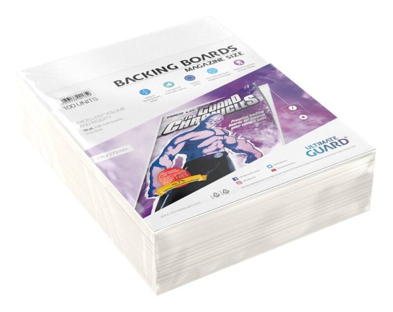 Ultimate Guard Tekturki pod komiksy (100 sztuk) Ultimate Guard Comic Backing Boards Magazine Size