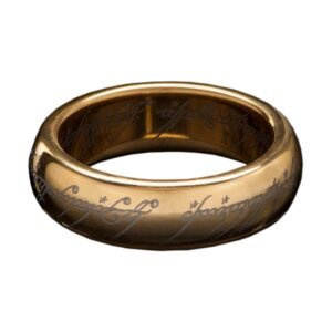 Pierścień Lord of the Rings Tungsten Ring The One Ring (gold plated) Size 7