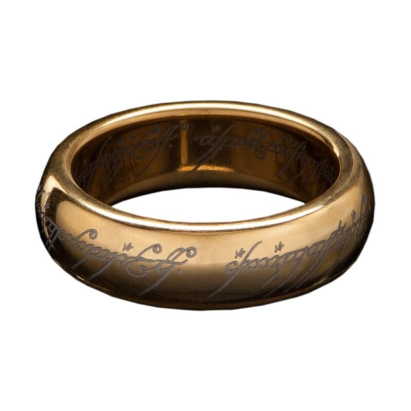 Pierścień Lord of the Rings Tungsten Ring The One Ring (gold plated) Size 11