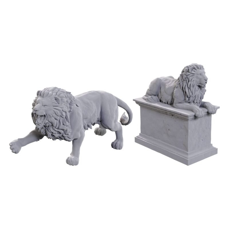 Miniatury WizKids Deep Cuts Kamienny Lew zestaw 2 figurek