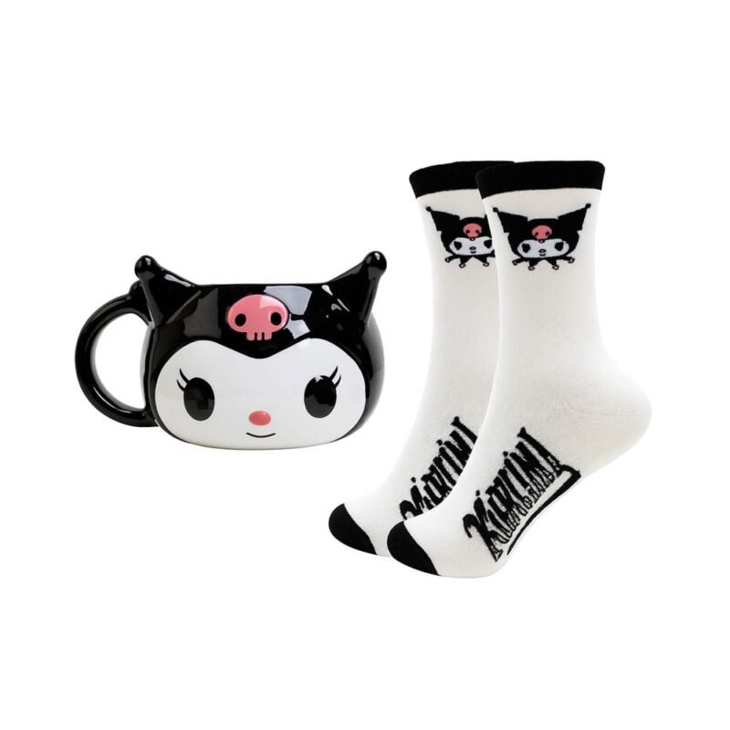 Zestaw kubka i skarpetek Kuromi Sanrio