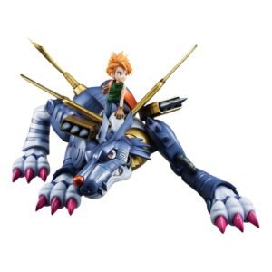 Figurka PVC G.E.M. Metal Garurumon i Ishida Yamato 30 cm