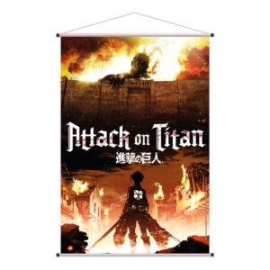 Wallscroll z Attack on Titan - Kolosalny Tytan 60 x 90 cm