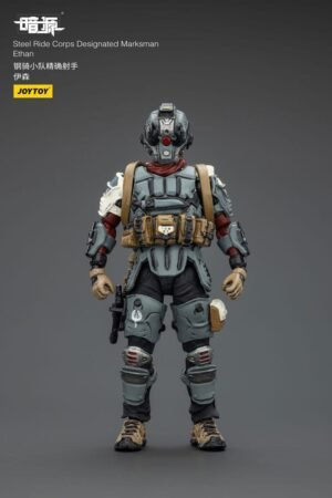 Steel Ride Corps Dark Source Action Figur Designated Marksman Ethan 7 cm