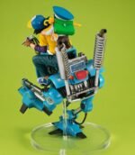 Figurka Dragonball Z Desktop Real McCoy EX PVC Diorama Son Goku i Son Gohan z robotem na dwóch nogach, 20 cm
