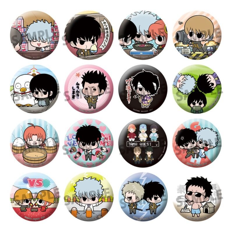 Pin emaliowy Gintama Sceny słynne Edycja 5 cm Asortyment (16)