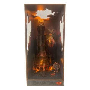 Model Barad-Dûr 23 cm z serii The Lord of the Rings Tiny Adventures Book Nook Mini Diorama
