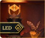 Model Barad-Dûr 23 cm z serii The Lord of the Rings Tiny Adventures Book Nook Mini Diorama