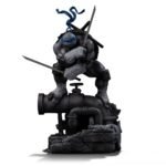 Figurka TMNT Art Scale 1/10 Leonardo Wariant Czarnobiały 26 cm