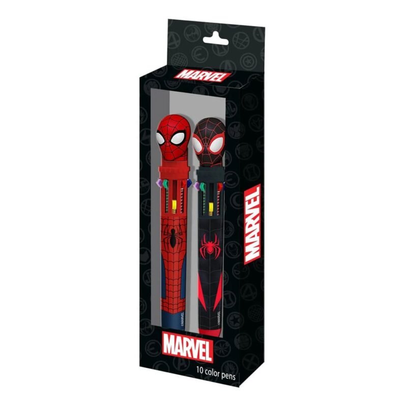 Zestaw długopisów Spider-Man wielokolorowych 2 szt.
