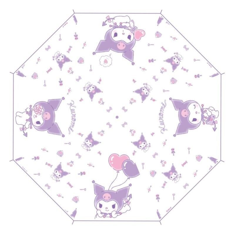 Parasolku Sanrio Kuromi Kawaii Transparent przezroczysta