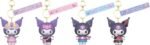 Sanrio Kuromi Cute Outfit Series Keychain with Hand Strap Kuromi Display (12)