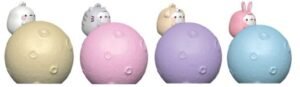 Molang Little Moon Light Series Mini Figures Hello Kitty and Friends 8 cm Display (12)