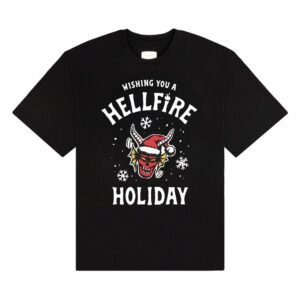 Koszulka Stranger Things Wishing You A Hellfire Holiday M