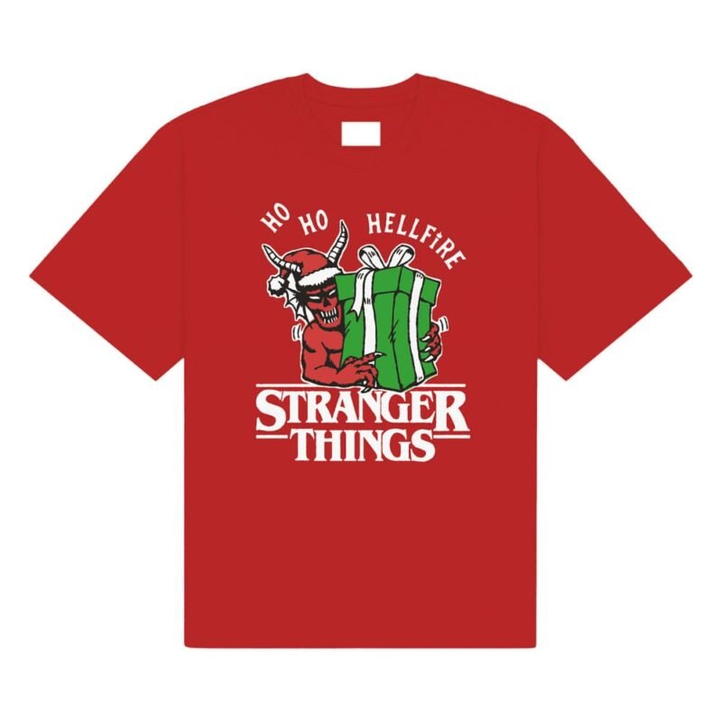 Koszulka Stranger Things Ho Ho Hellfire rozmiar XL