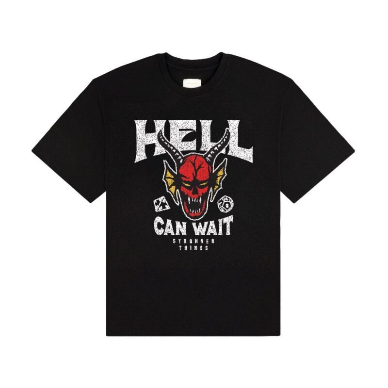Koszulka Stranger Things Hell Can Wait czarna rozmiar L