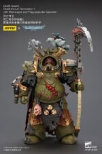 Figurka 1/18 Death Guard Deathshroud Terminator z Manreaperem i Plaguespurterem 14 cm