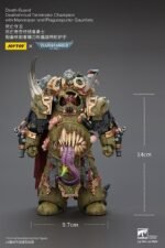 Figurka 1/18 Death Guard Deathshroud Terminator z Manreaperem i Plaguespurterem 14 cm