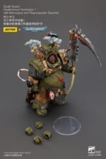 Figurka 1/18 Death Guard Deathshroud Terminator z Manreaperem i Plaguespurterem 14 cm