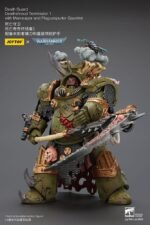 Figurka 1/18 Death Guard Deathshroud Terminator z Manreaperem i Plaguespurterem 14 cm