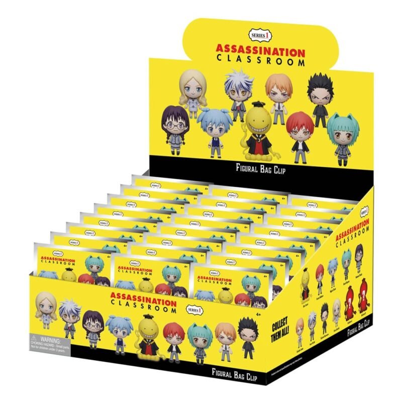Zestaw klipsów do torby 3D Assassination Classroom Display 24 szt.