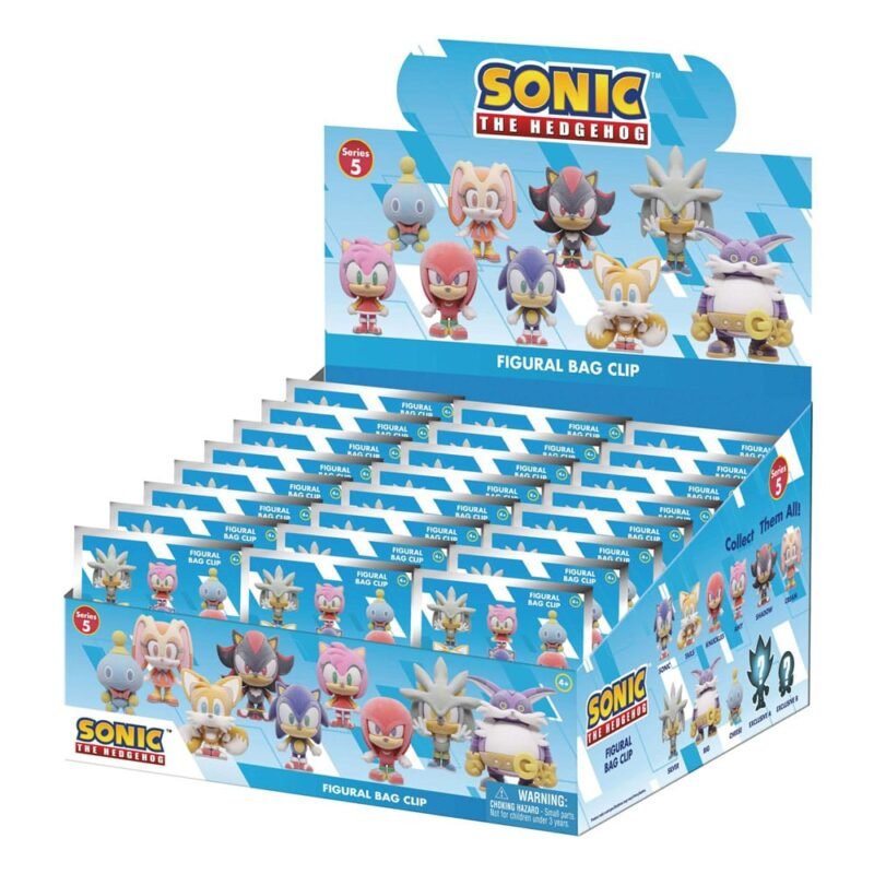 Zestaw Klipsów PVC Sonic the Hedgehog Flocking 24 szt.