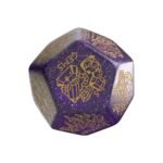 Kostka do gry D12 Viridian Jumbo w kolorze purpurowym