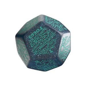 Kostka do gry D12 Viridian Jumbo Turquoise