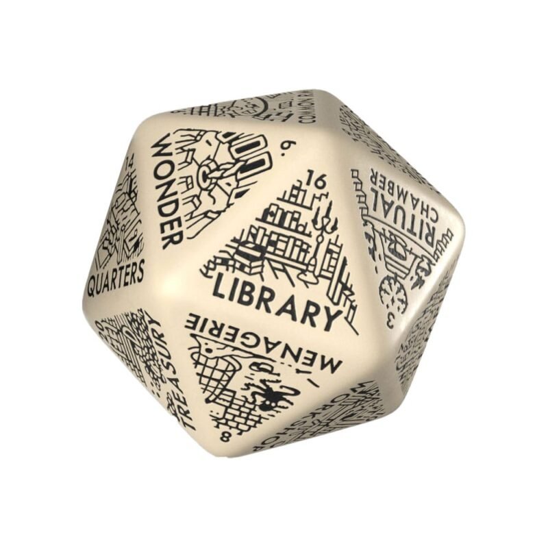 Kości Jumbo D20 Viridian do generatora lochów