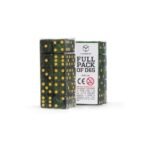 Zestaw kostek D6 Q Workshop w kolorze zielonym (20 sztuk)