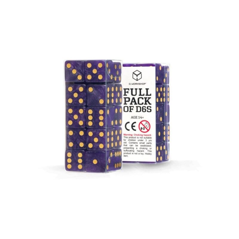 Zestaw kości D6 Shimmering Purple (20)