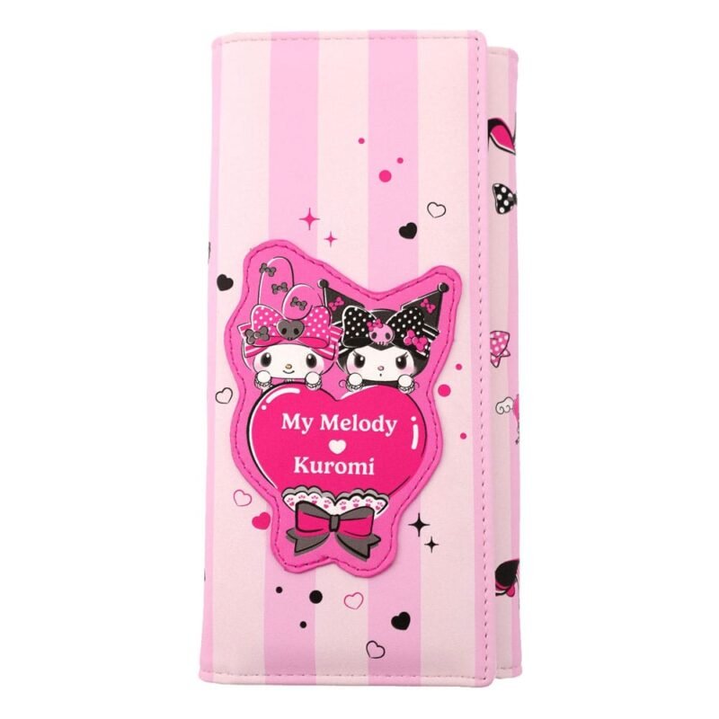 Portfel Kuromi & My Melody Pink Black Party Series