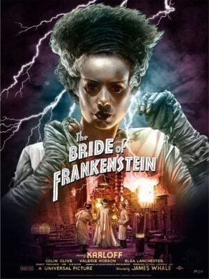 Plakat Bride of Frankenstein (kolorowy wariant) 61 x 46 cm - bez ramy