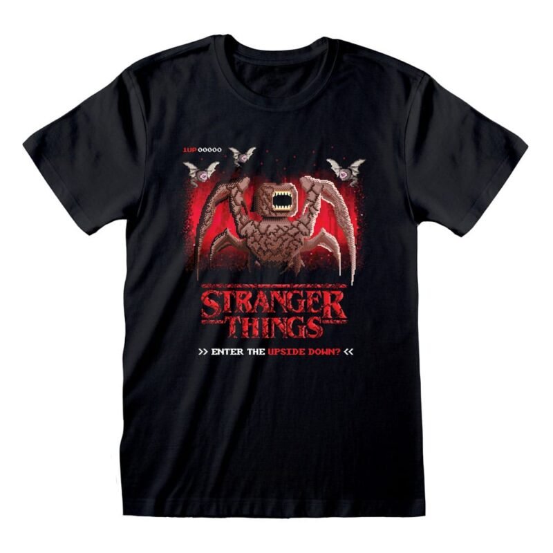 Koszulka Stranger Things 8 Bit Upside Down XL