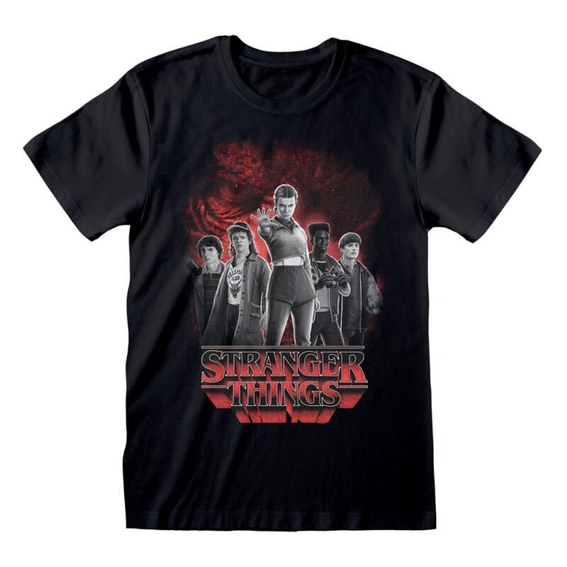 T-Shirt Stranger Things z Vecną, czarno-biały, rozmiar S