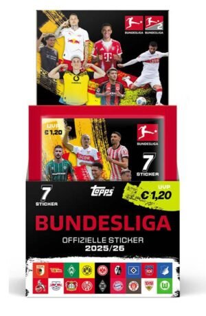 Zestaw naklejek Bundesliga 2025/26 Booster Display (50)