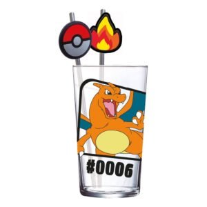 Kubek Pokémon Charizard 480 ml ze słomkami