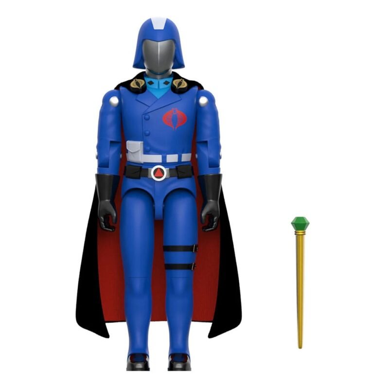 x_sup7-or-gijo-10250 Figurka GI Joe ReAction+ Cobra Commander 10 cm, czarny płaszcz