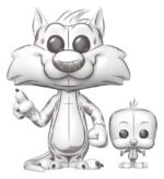 Figurka Funko POP Sylwester i Tweety Looney Tunes 9 cm winylowa