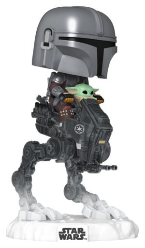 Figurka Star Wars: The Mandalorian z Grogu w AT-RT 9 cm